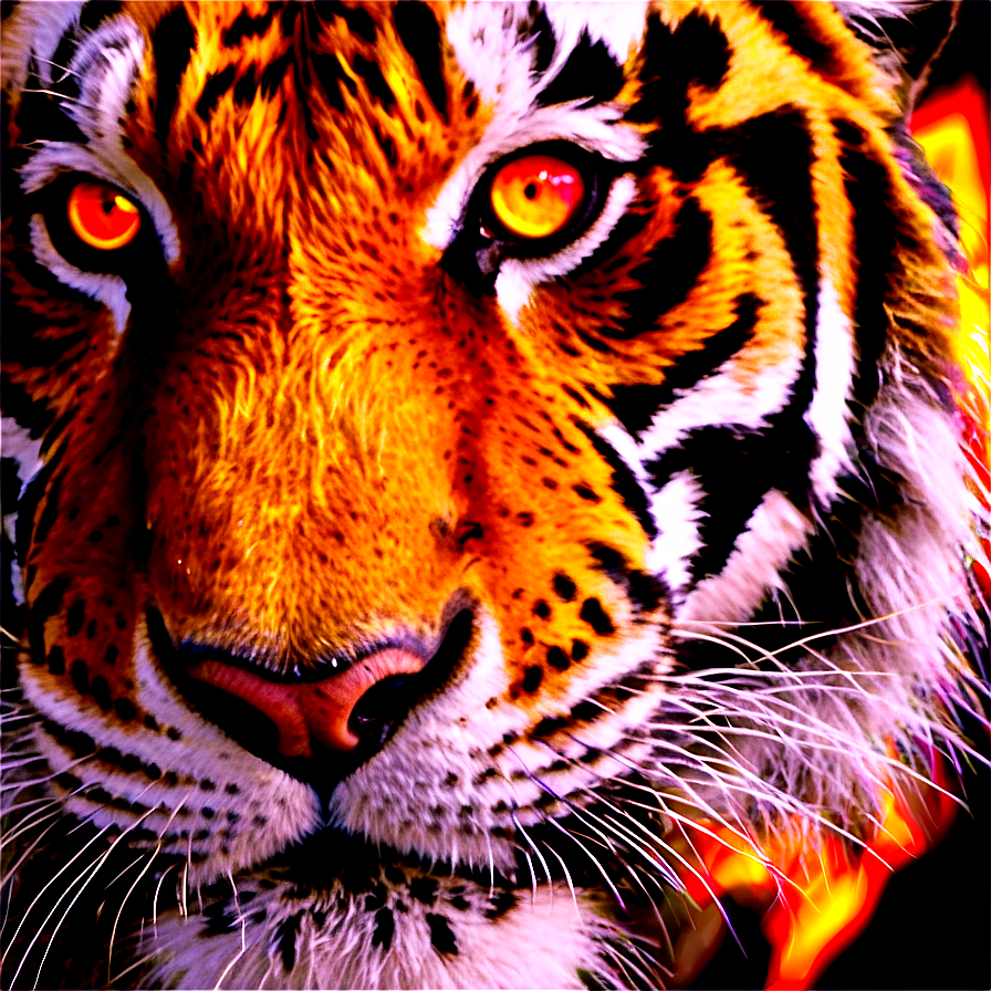 Fiery Eyes Tiger Png 70