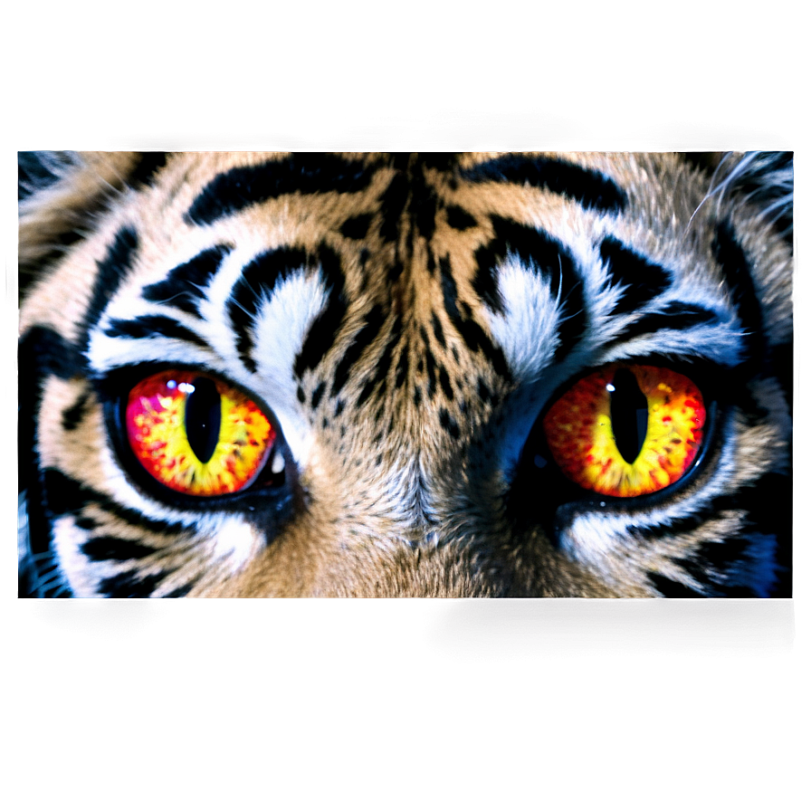 Fiery Eyes Tiger Png Aqq