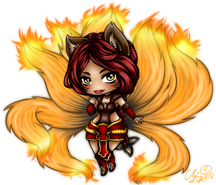 Fiery Fox Anime Character