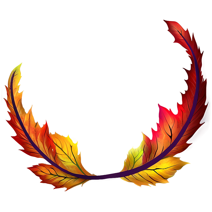 Fiery Leaves Png 50