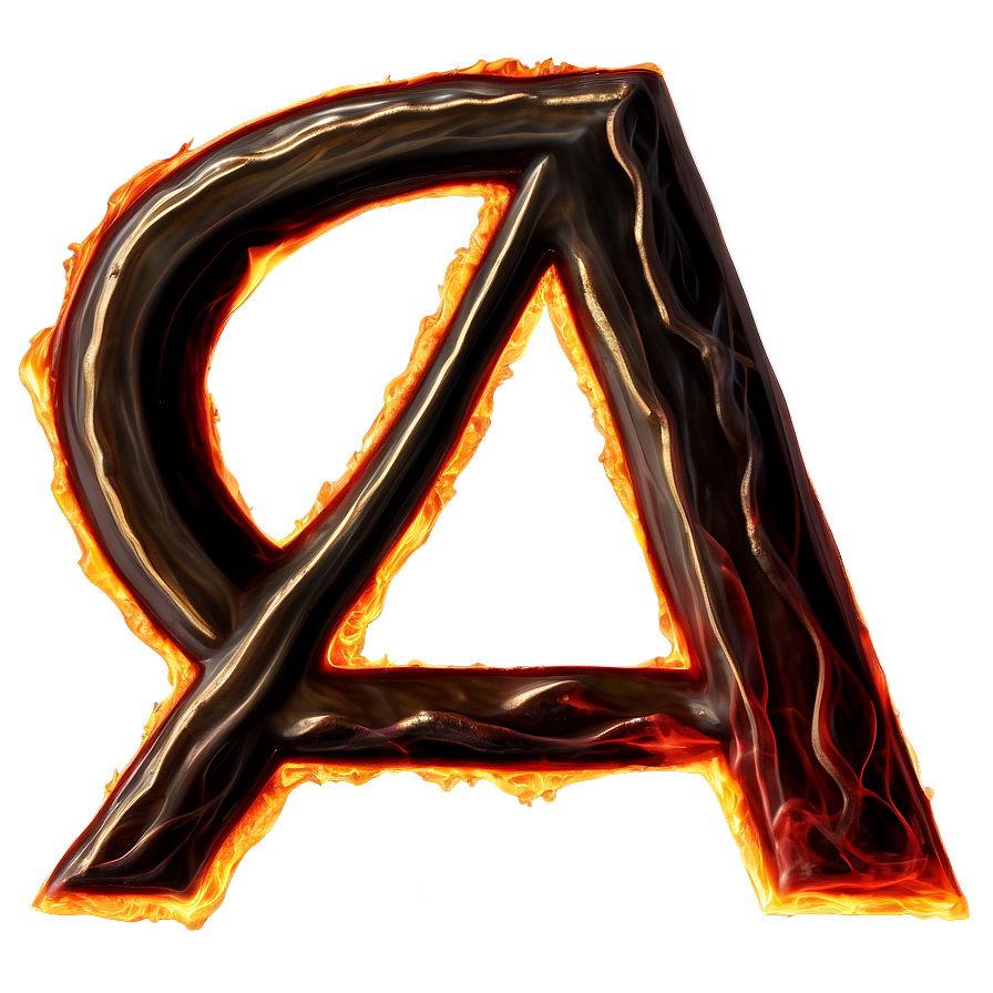 Fiery Letter A Image Png 06112024