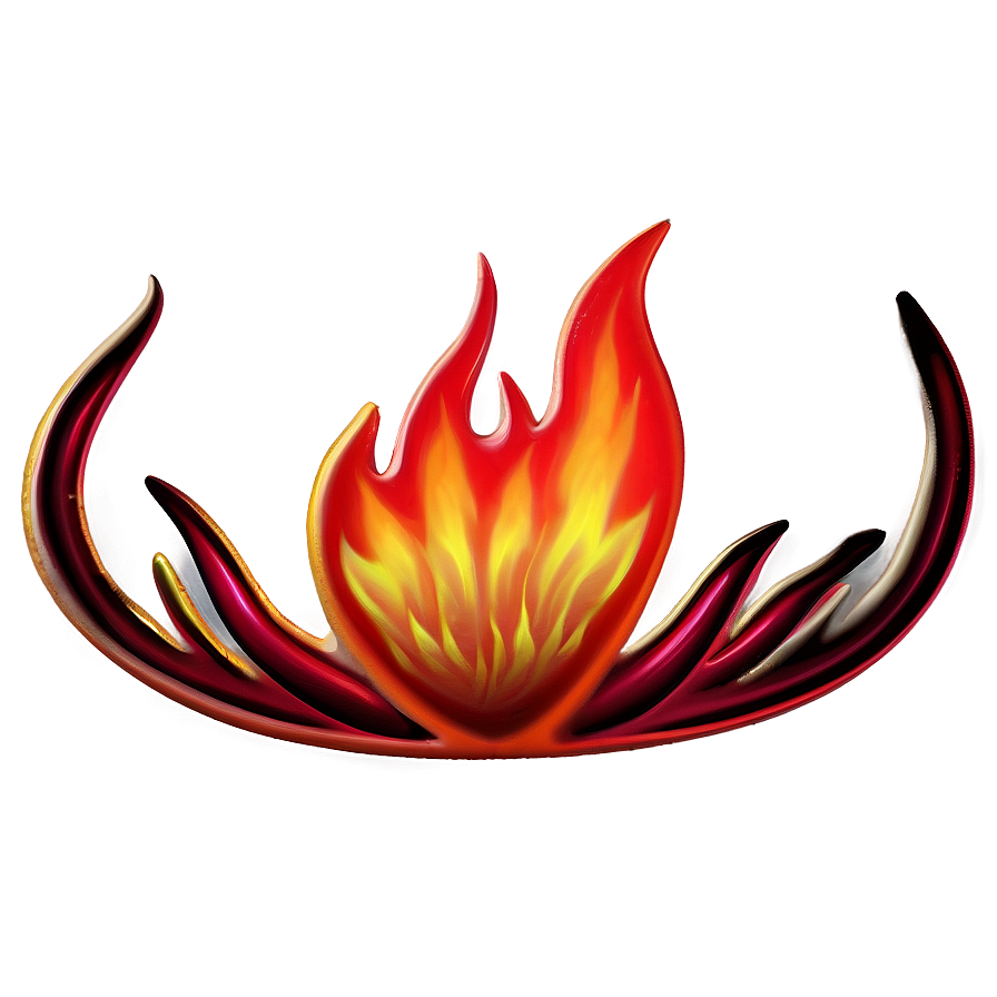 Fiery Red Flames Png 06282024