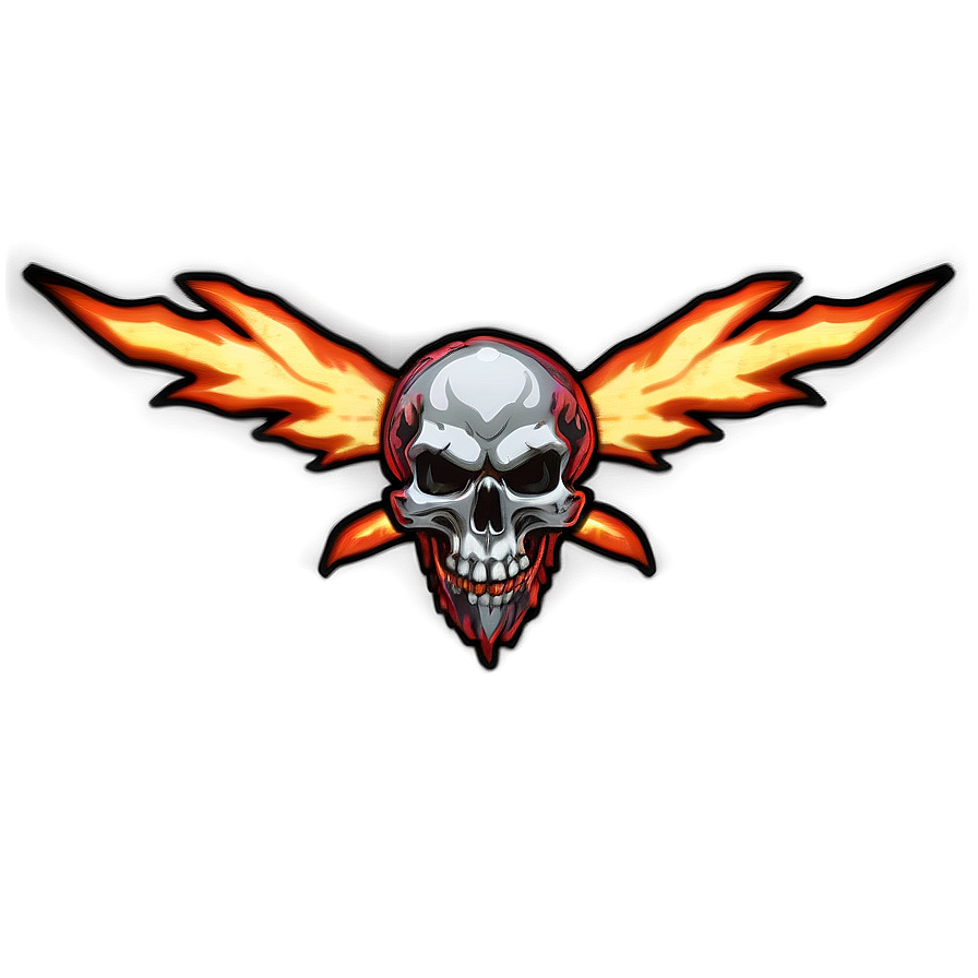 Fiery Skull Emblem Png Thm