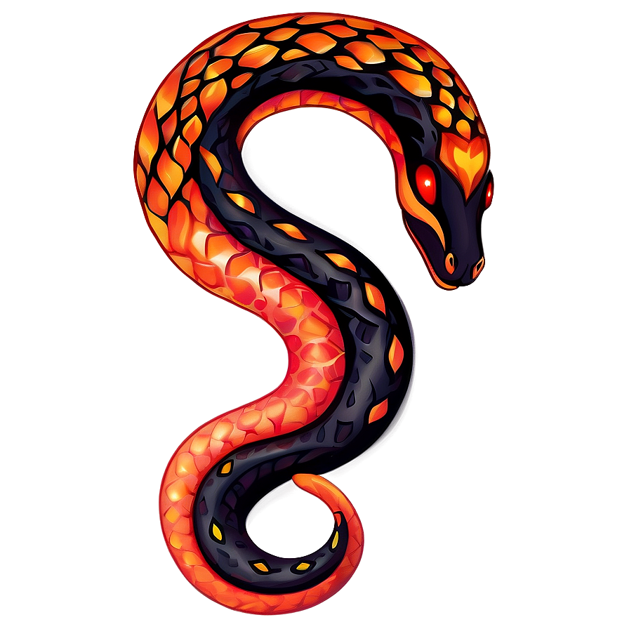 Fiery Snake Tattoo Png Csy30