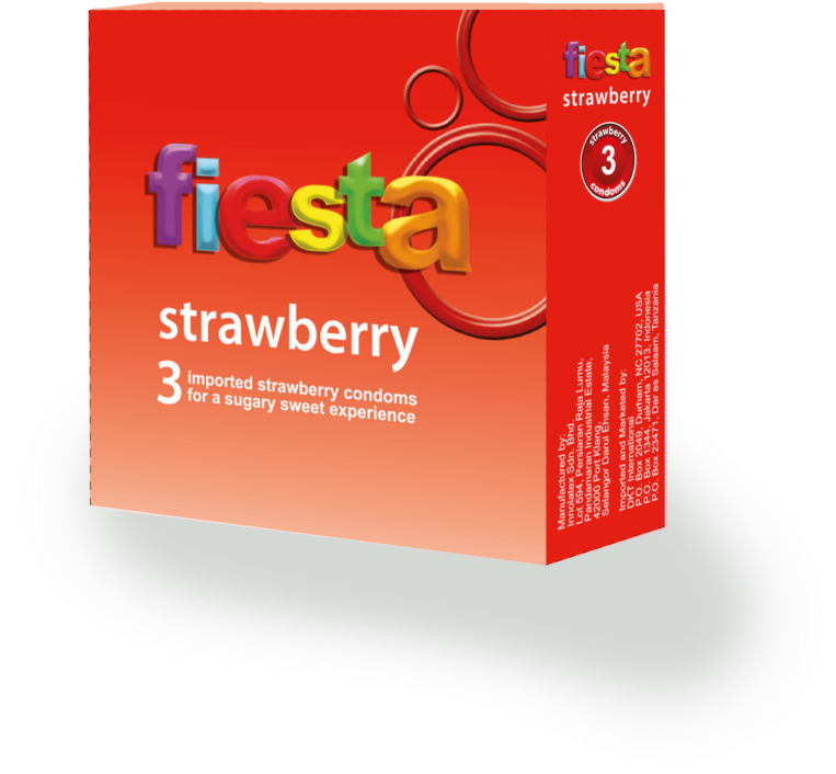 Fiesta Strawberry Condom Pack