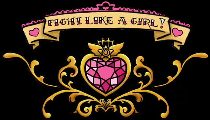 Fight Like A Girl Banner Graphic