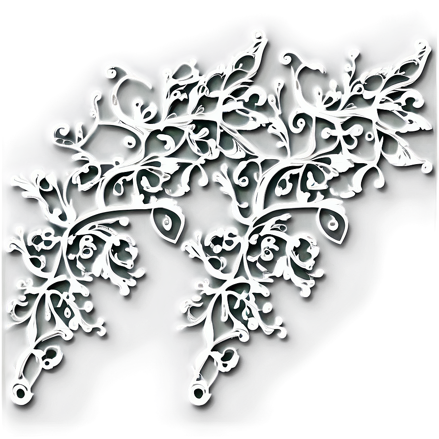 Filigree Leaf Pattern Png 06212024