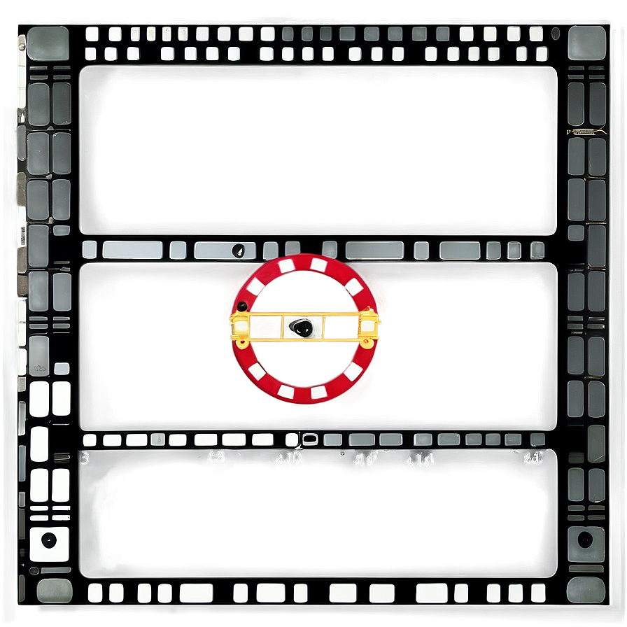 Film Frame With Aspect Ratio Markings Png Exc93