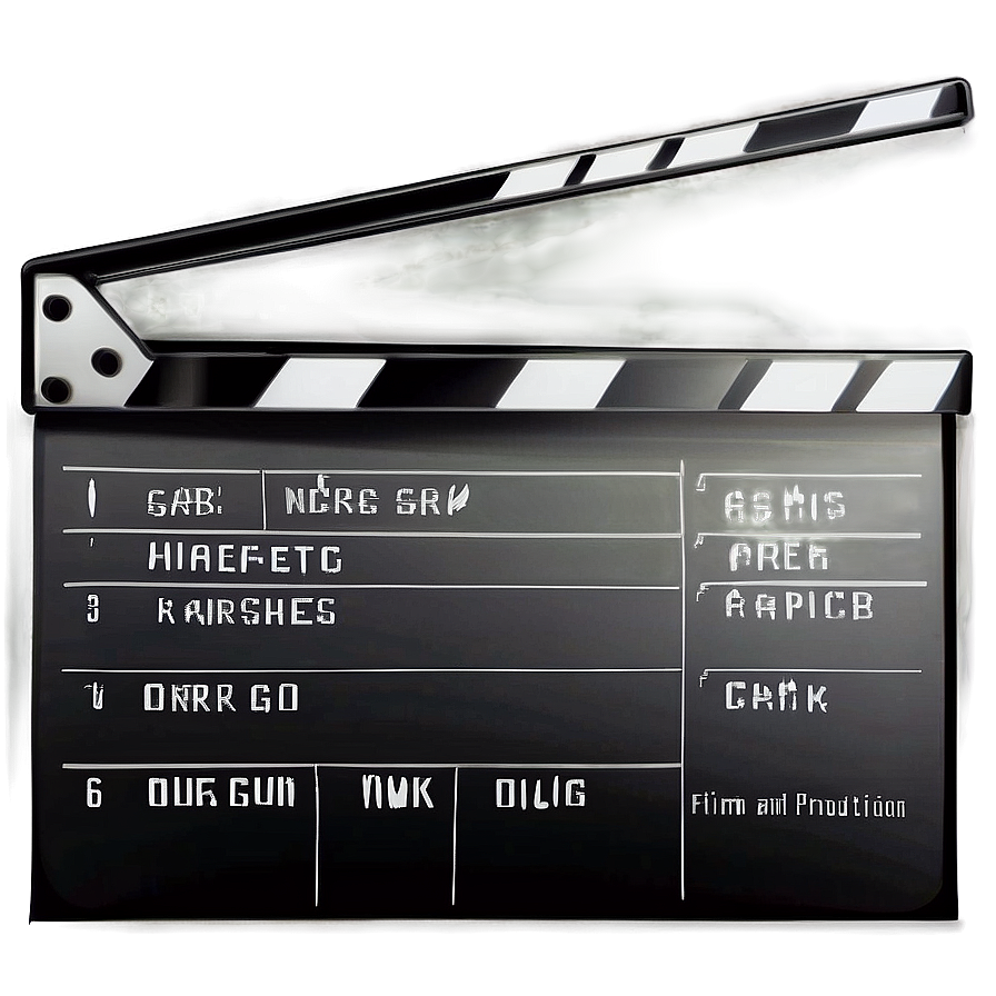 Film Production Clapboard Png 39