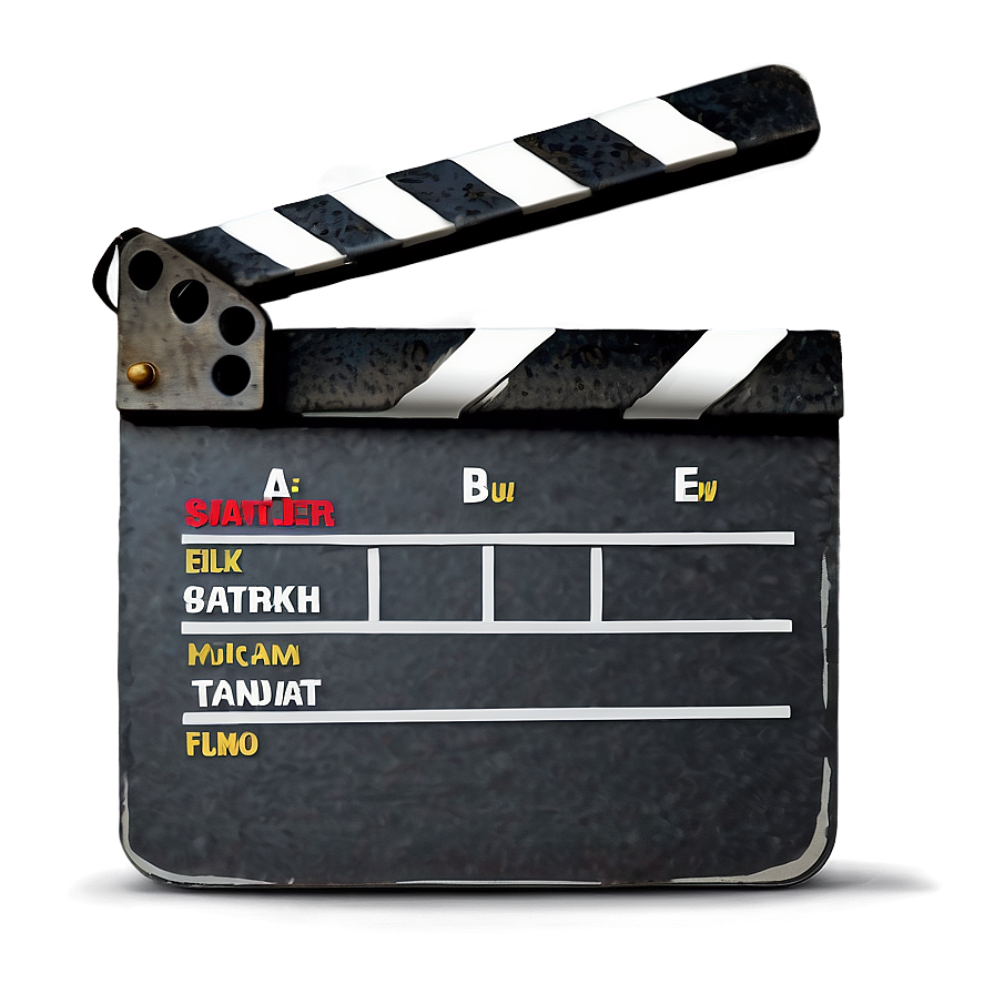 Film Slate For Camera Department Png Xdn20