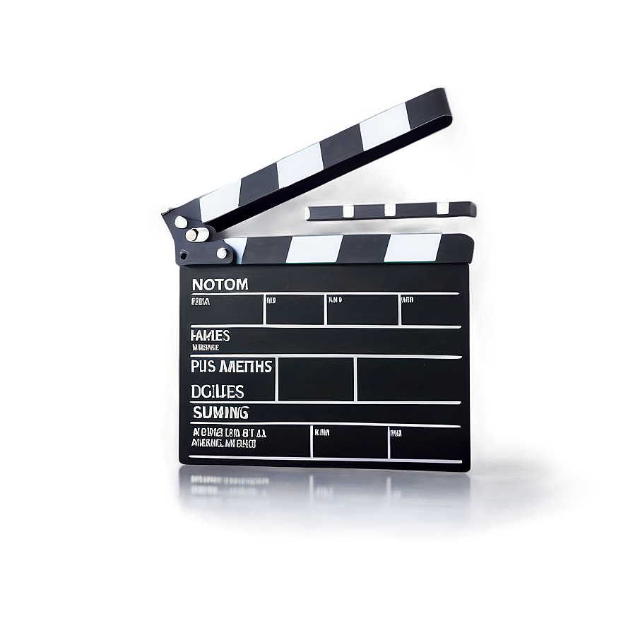 Film Slate For Post-production Png 30