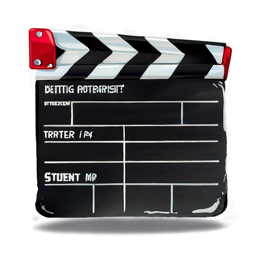 Film Slate For Student Films Png 64