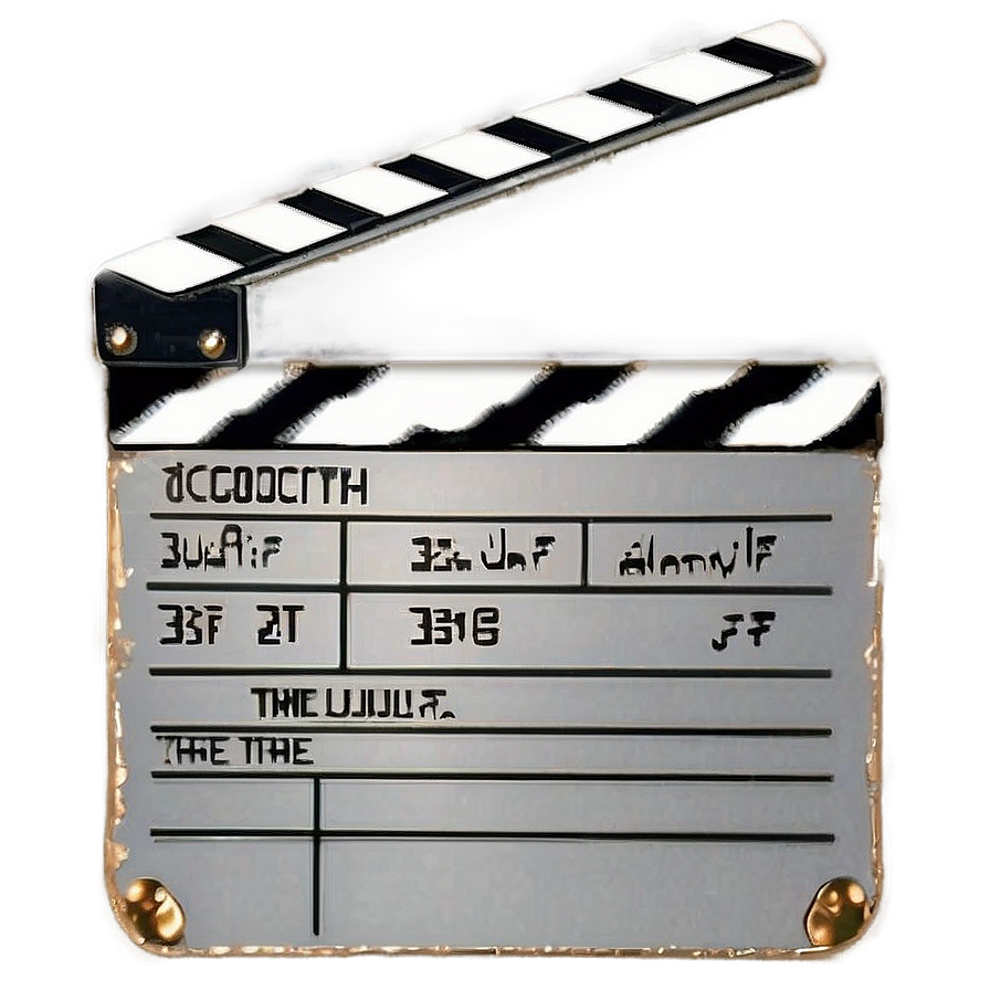 Film Slate With Clapboard Png 70