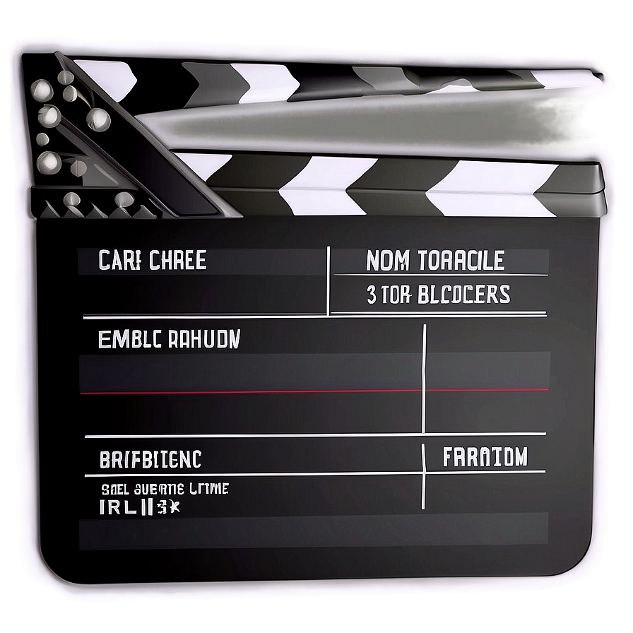 Film Slate With Magnetic Clapper Png 49