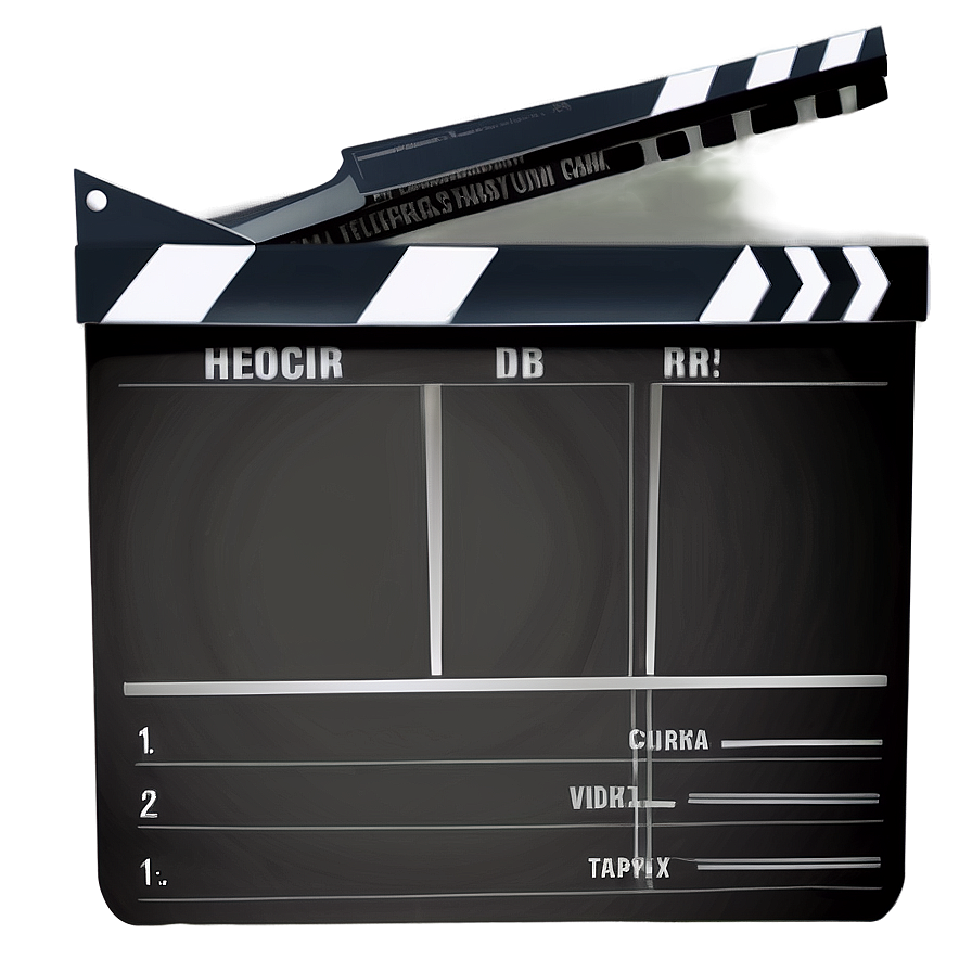 Film Slate With Script Png 06262024