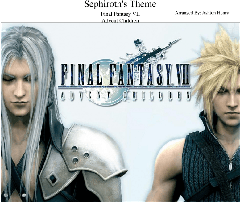 Final Fantasy V I I Advent Children Sephirothand Cloud