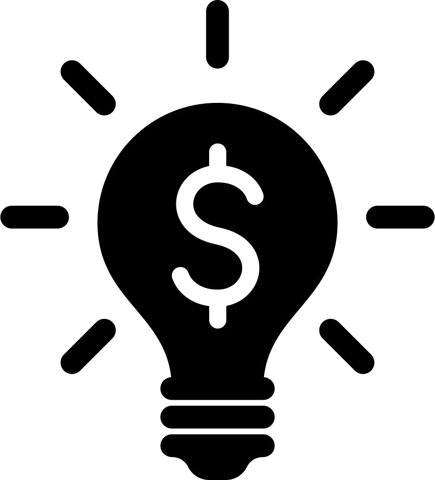 Financial Idea Lightbulb Concept