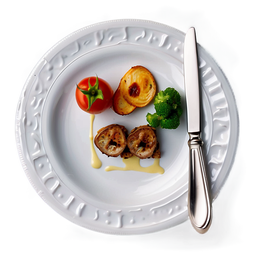 Fine Dining Dinner Plate Png Iji14