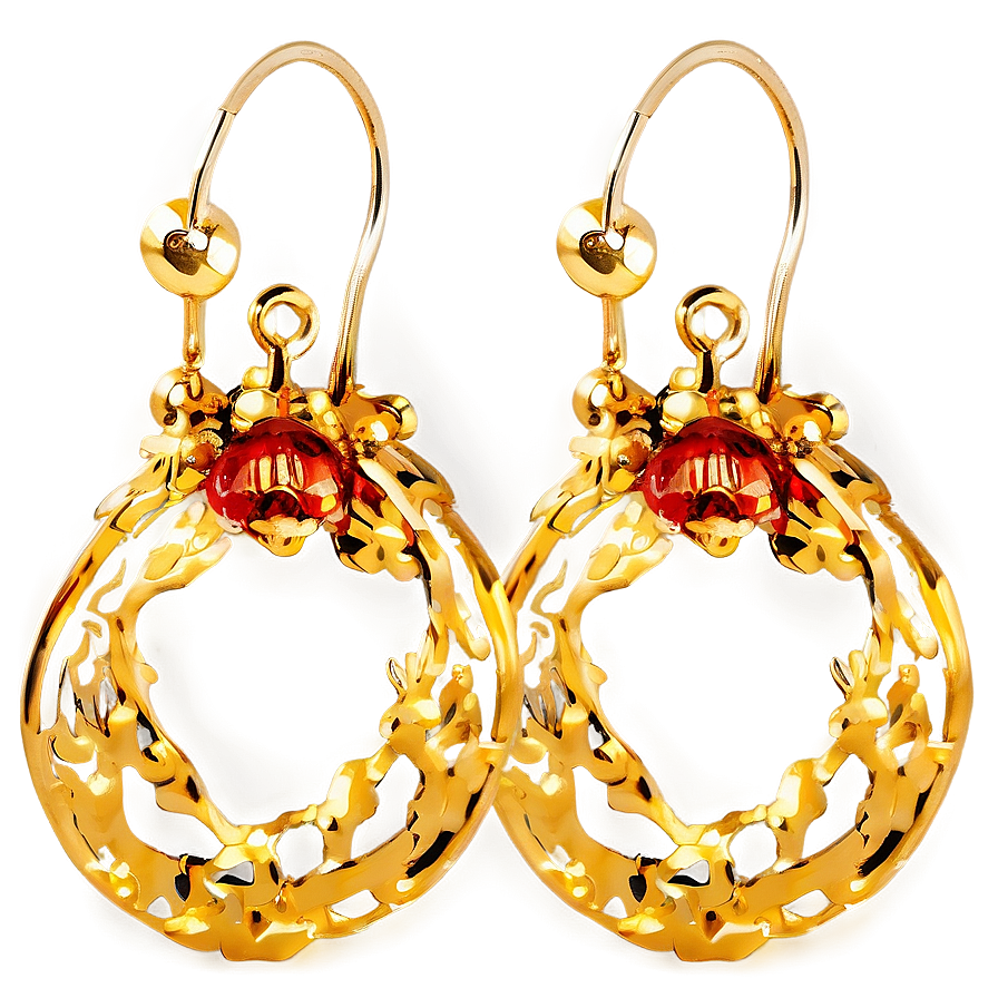 Fine Gold Threader Earrings Png 41