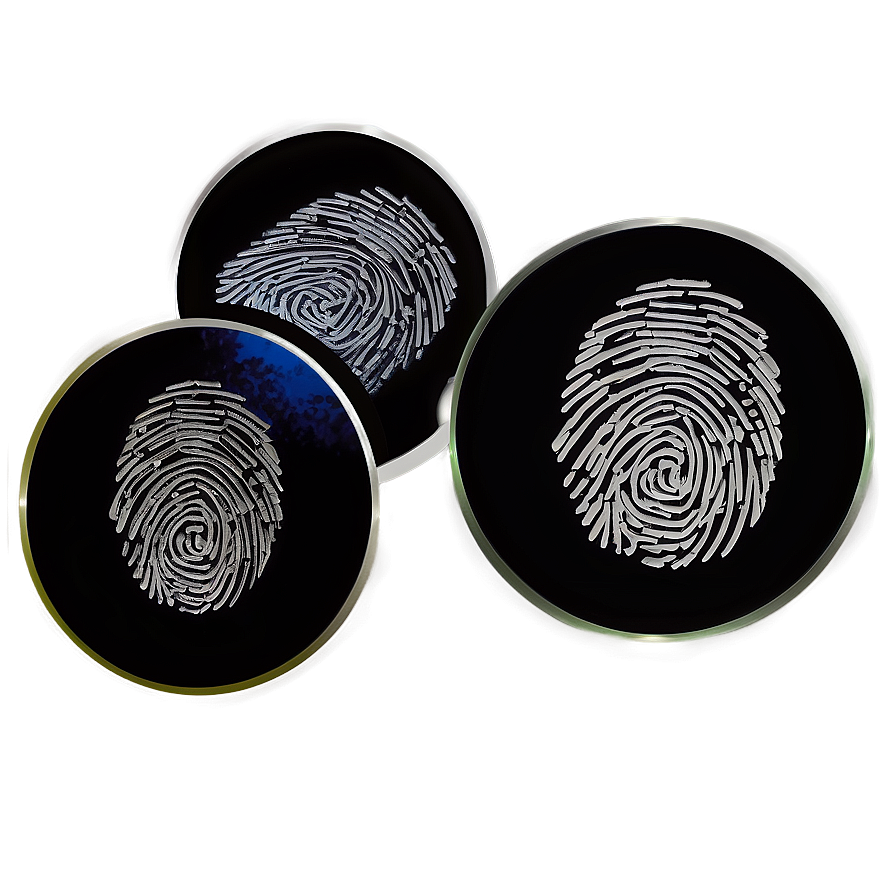 Fingerprint In Circle Shape Png 05242024