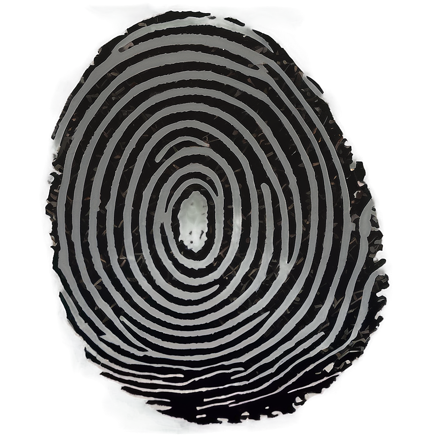 Fingerprint In Circle Shape Png Per87