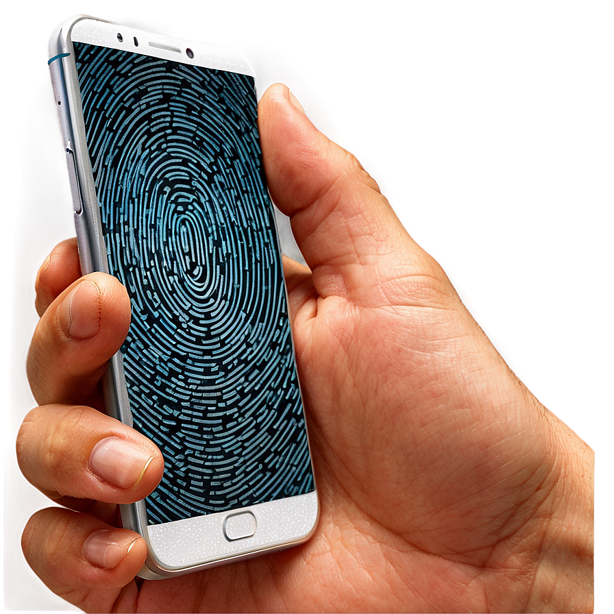 Fingerprint On Smartphone Screen Png 27