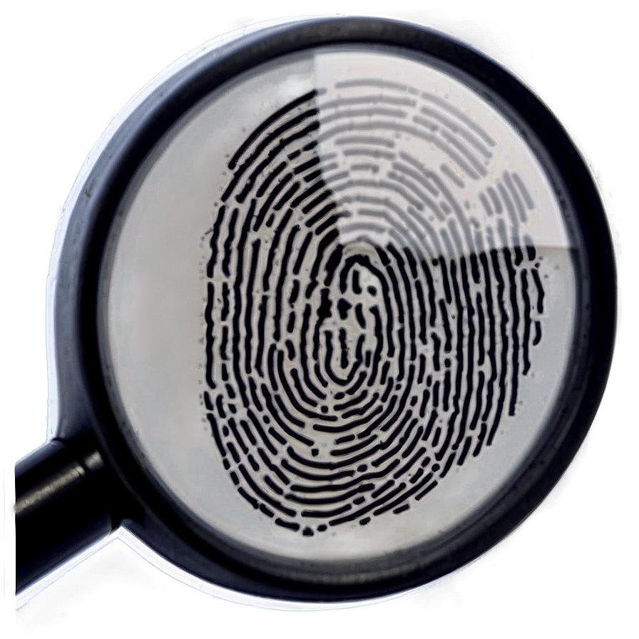 Fingerprint Under Magnifying Glass Png Wgv