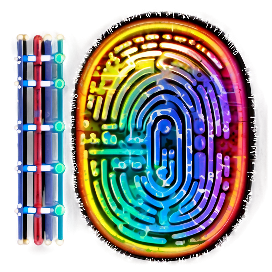 Fingerprint With Circuit Lines Png 78