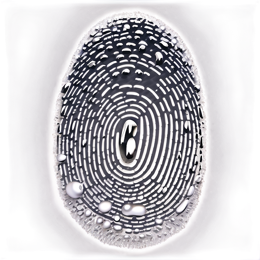 Fingerprint With Water Drops Png Dpf73