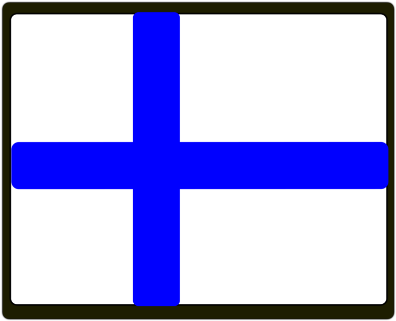 Finnish Flag Graphic