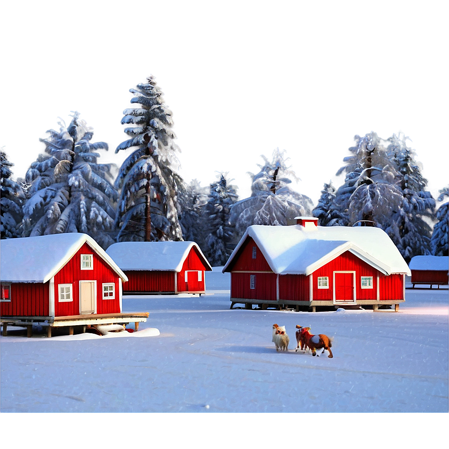 Finnish Winter Village Png 8