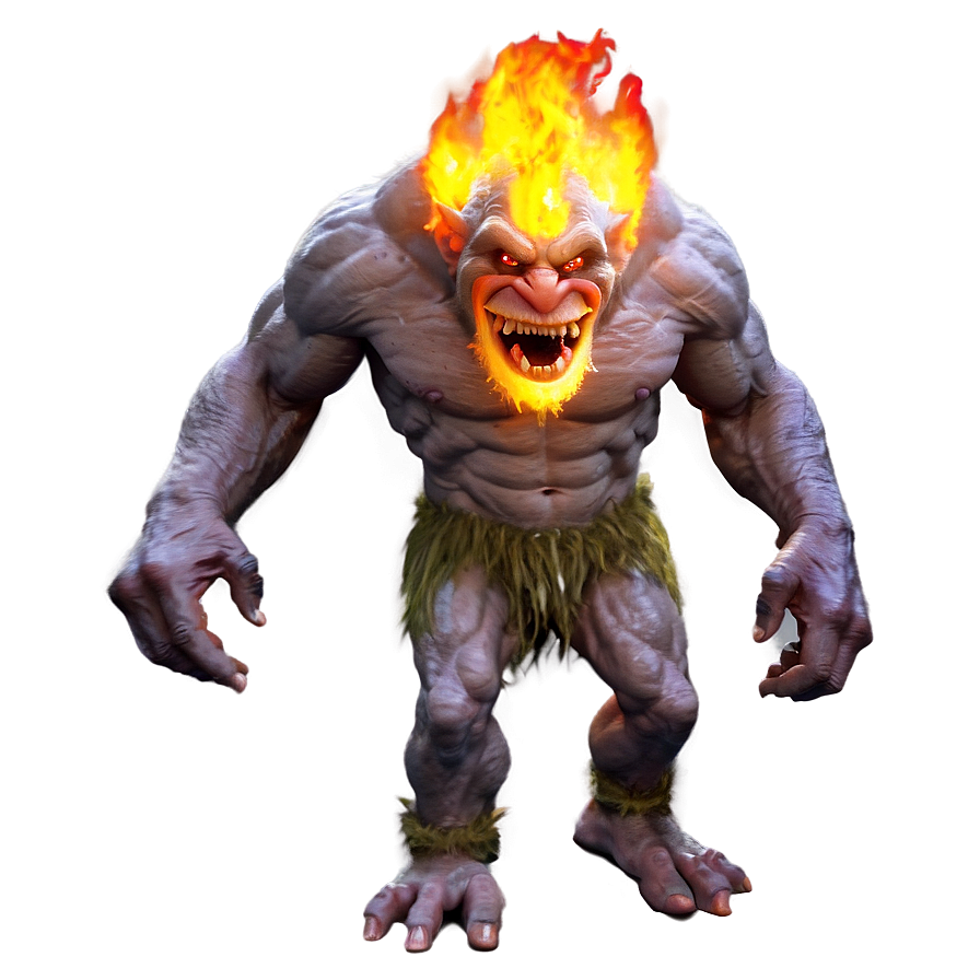 Fire-breathing Troll Png Vvu