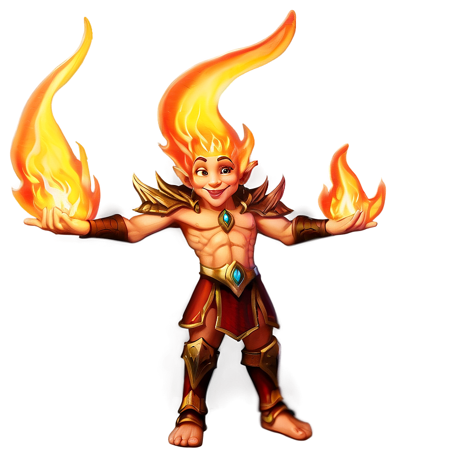 Fire Elf With Flames Png Ypc21