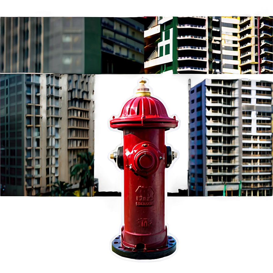 Fire Hydrant In City Png Hwo41