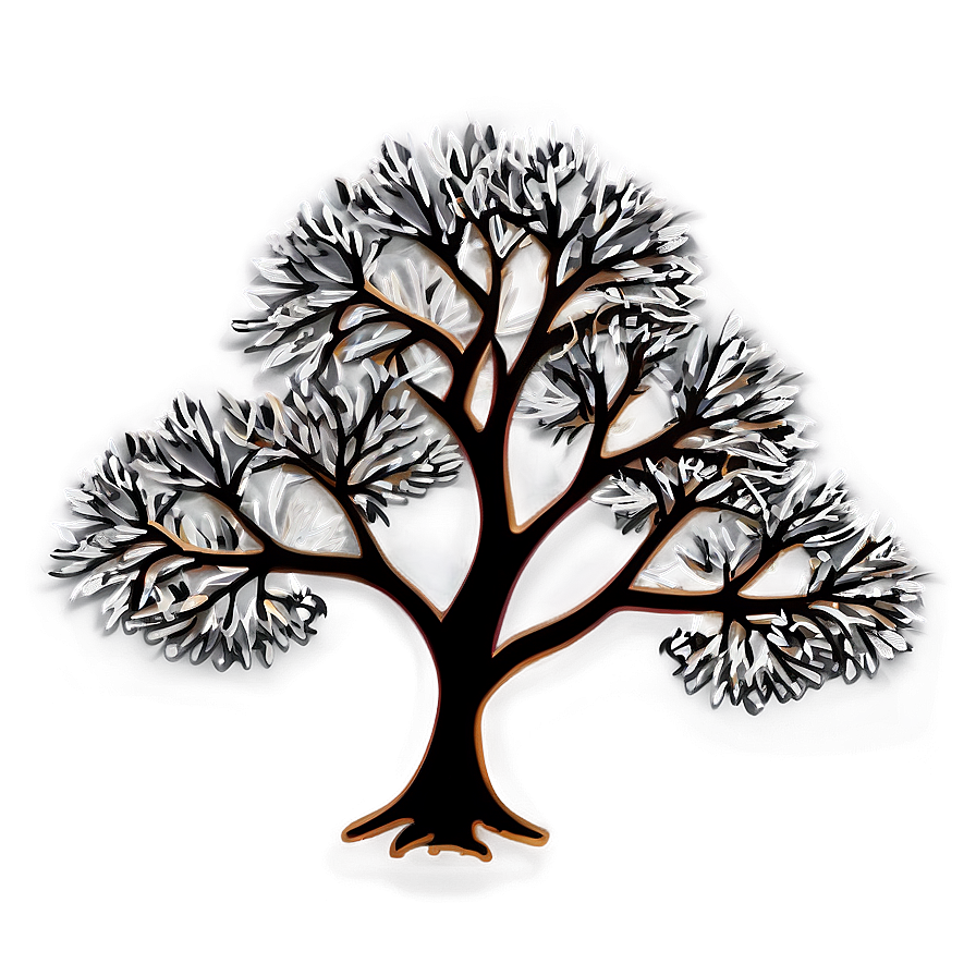 Fire Tree Sketch Png Lkf69