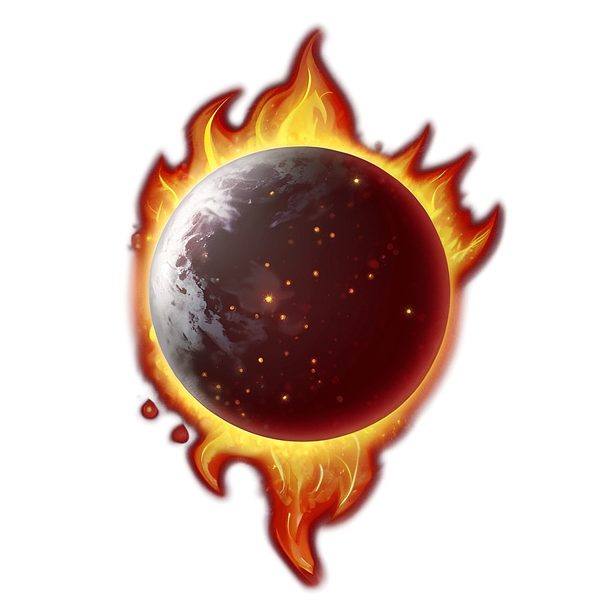 Fireball Emoji Art Png 05042024