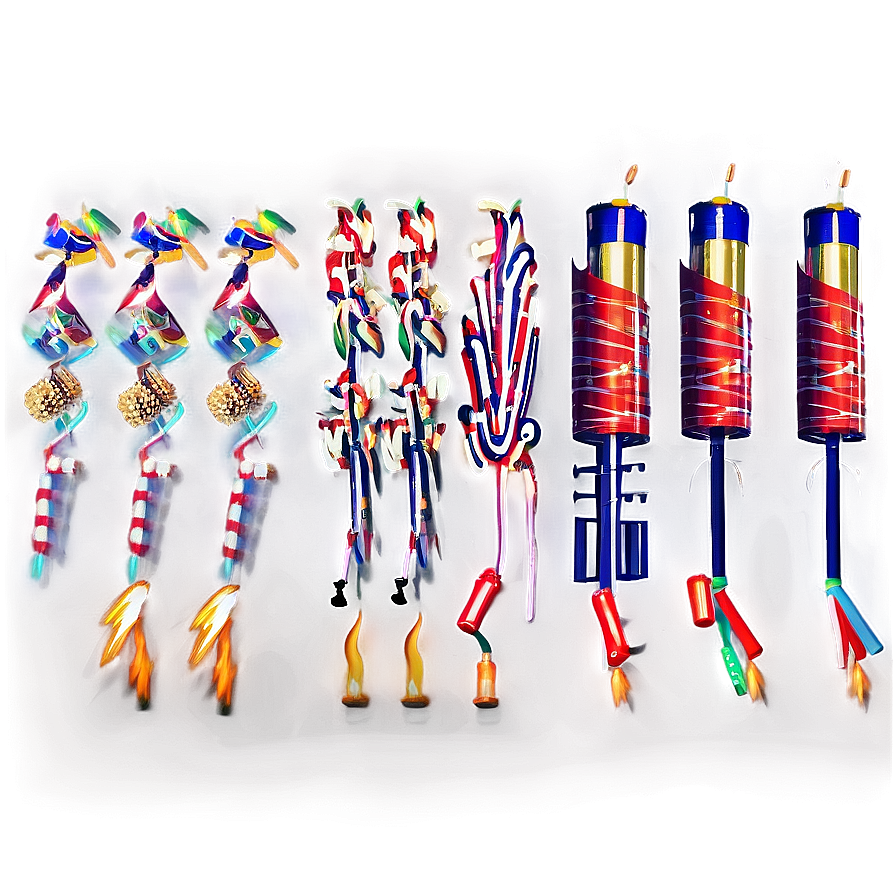 Firecrackers Light Trail Png 06242024