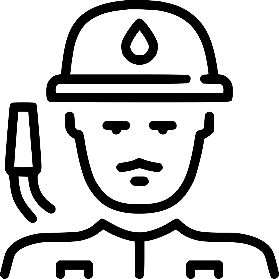 Firefighter Icon Outline