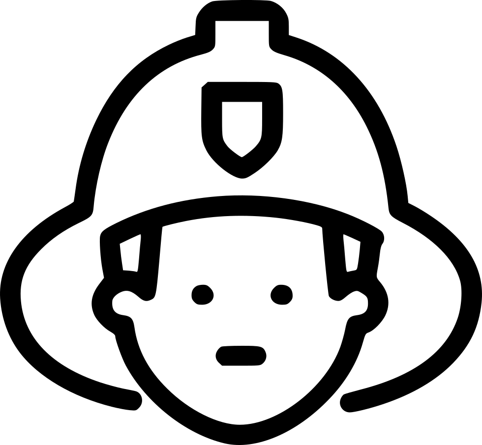 Firefighter Icon Outline