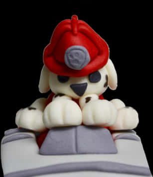 Firefighter Puppy Cake Topper