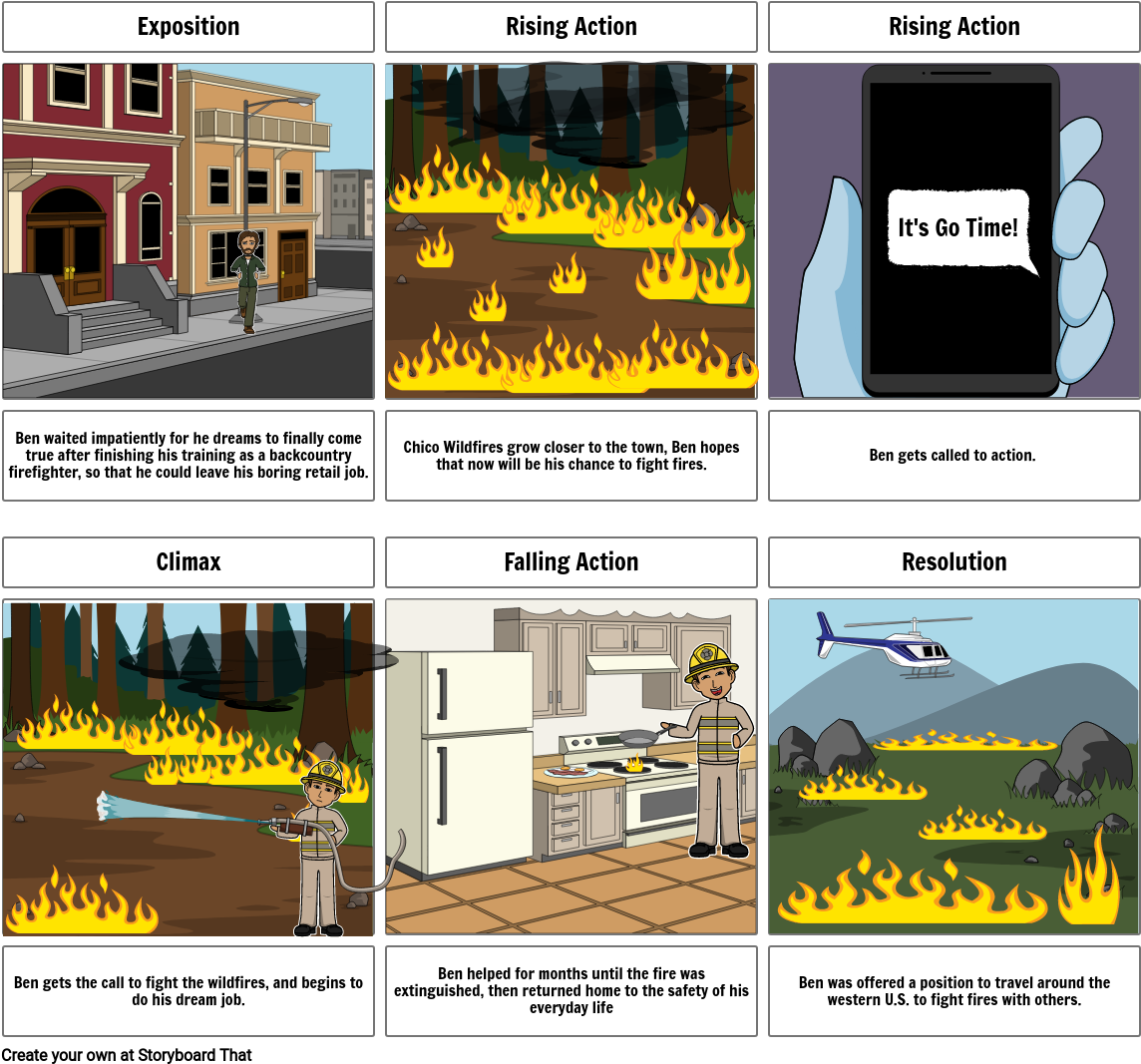 Firefighter Story Storyboard