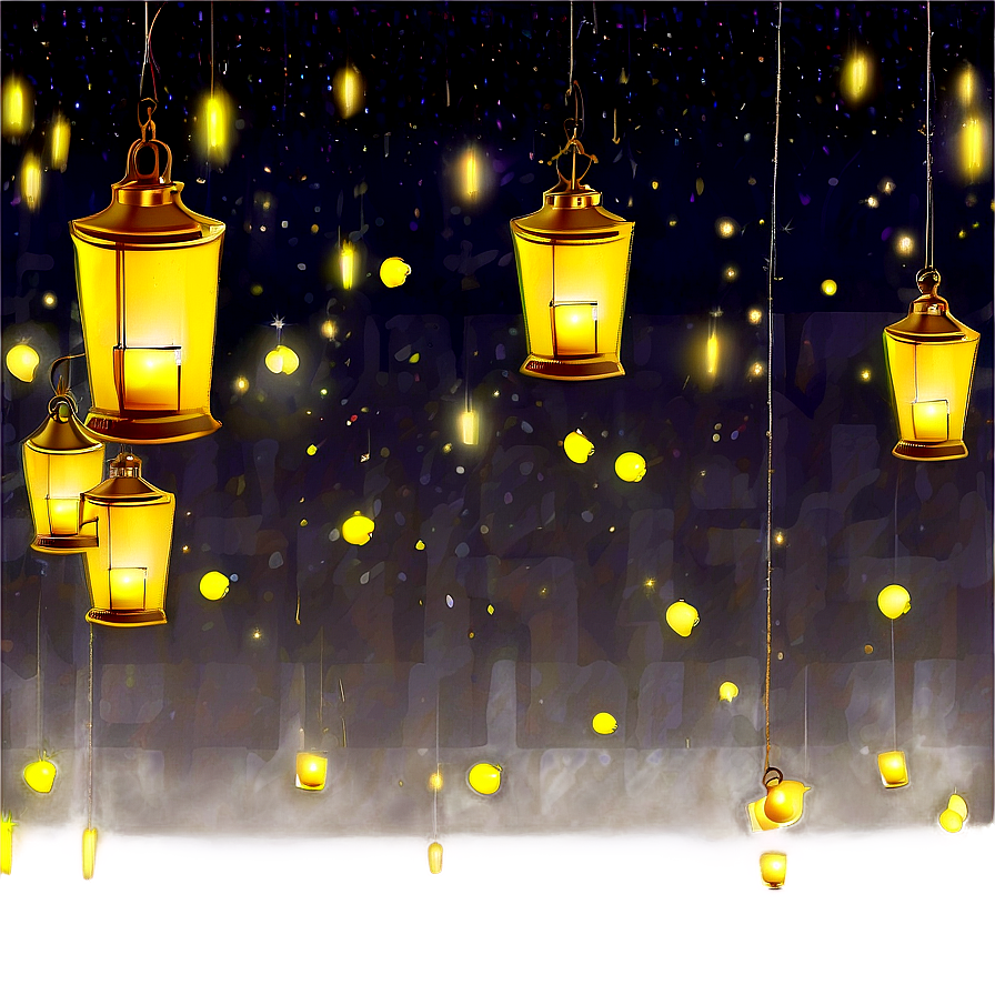 Fireflies And Lanterns Png 06122024