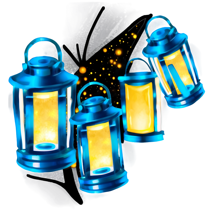 Fireflies And Lanterns Png 40