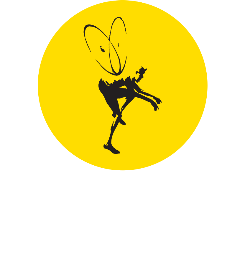 Fireflies Logowith Guitar Playing Insect