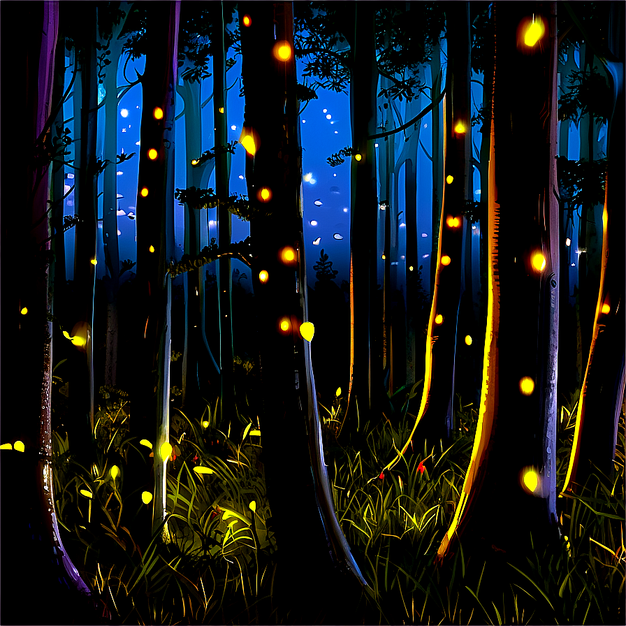 Firefly Lit Woods Png Oow