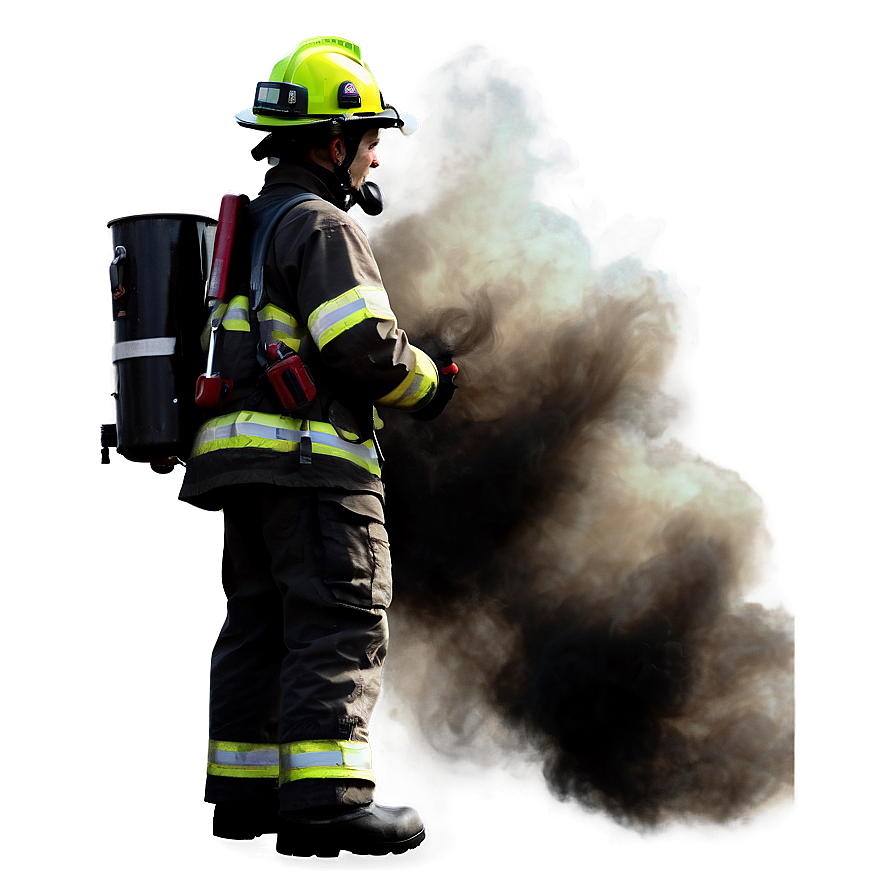 Fireman And Smoke Png Aqv34