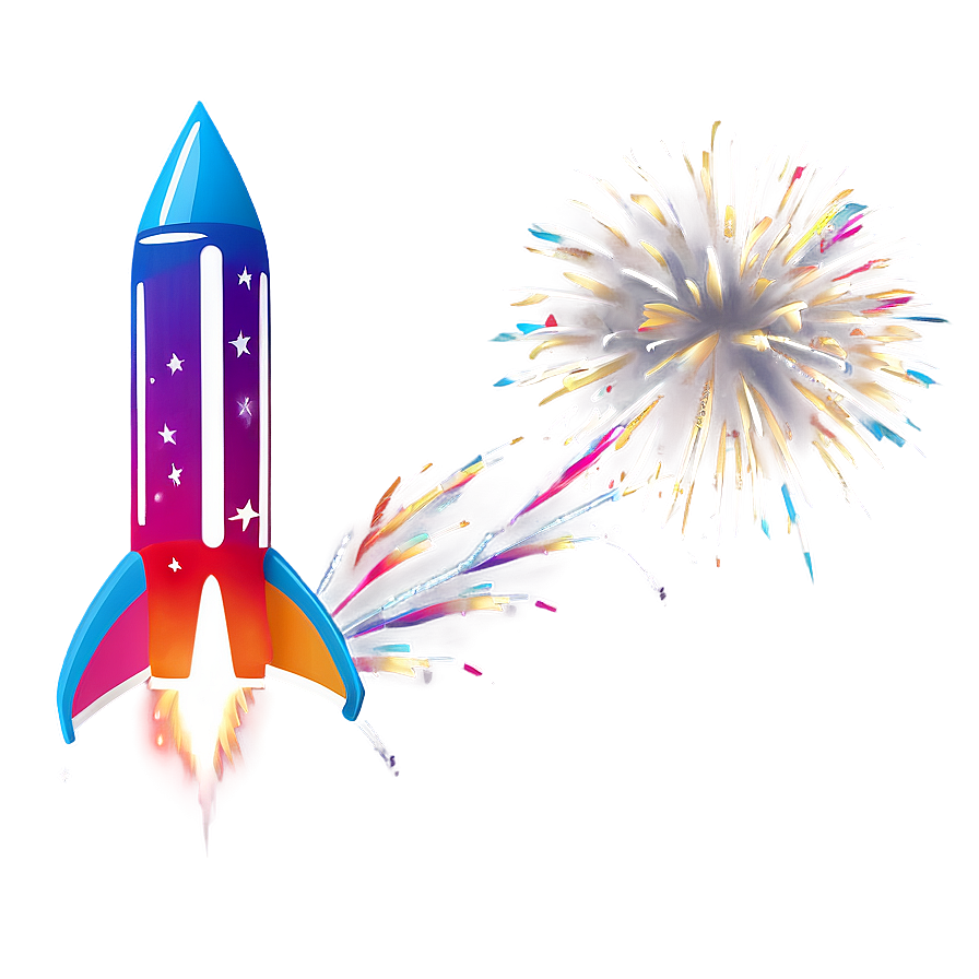 Firework Rocket Silhouette Png 06212024