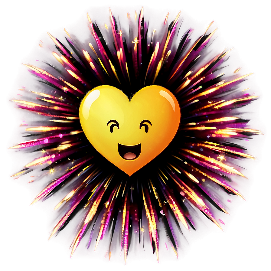 Fireworks Of Love Emoji Png 06202024