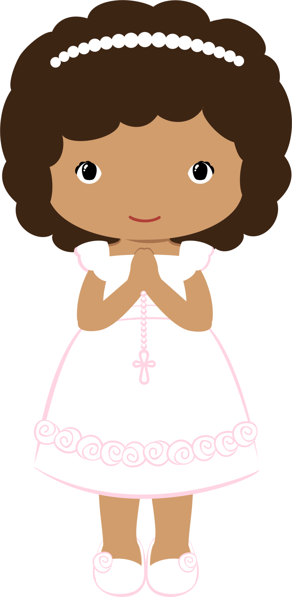 First Communion Girl Cartoon