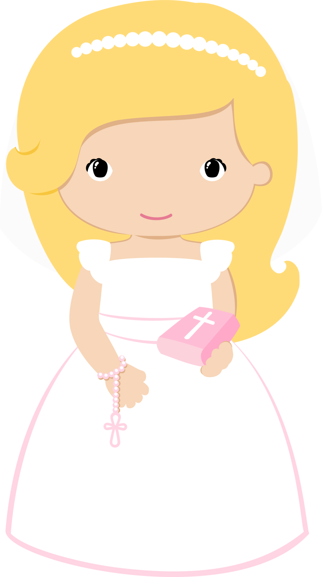 First Communion Girl Cartoon